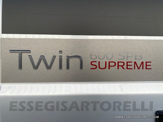 Adria Twin SUPREME 600 SPB 09/2020 Silver km 10.918 599 cm 35 ql full