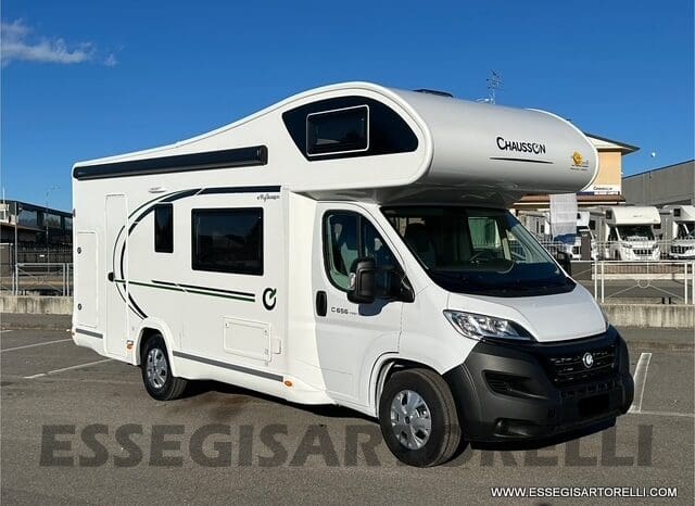 CHAUSSON FIRST LINE C 656 DOPPIA DINETTE 7 POSTI OMOLOGATI 2024 GARAGE pieno