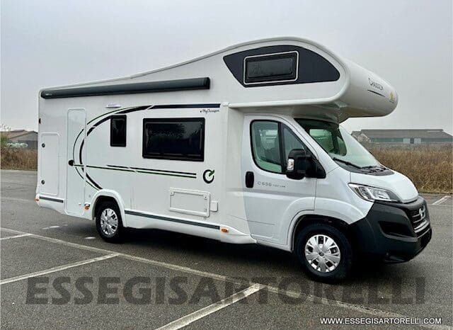 CHAUSSON FIRST LINE C 656 DOPPIA DINETTE 7 POSTI OMOLOGATI 2024 GARAGE pieno