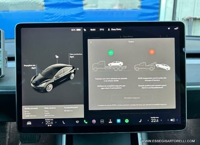 TESLA MODEL 3 DUAL MOTOR LONG RANGE (4WD) FULL OPTIONAL IVA ESPOSTA pieno