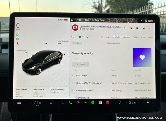 TESLA MODEL 3 DUAL MOTOR LONG RANGE (4WD) FULL OPTIONAL IVA ESPOSTA pieno