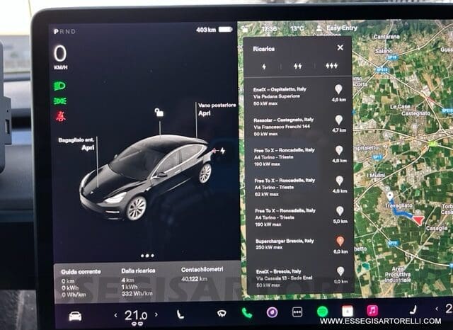 TESLA MODEL 3 DUAL MOTOR LONG RANGE (4WD) FULL OPTIONAL IVA ESPOSTA pieno