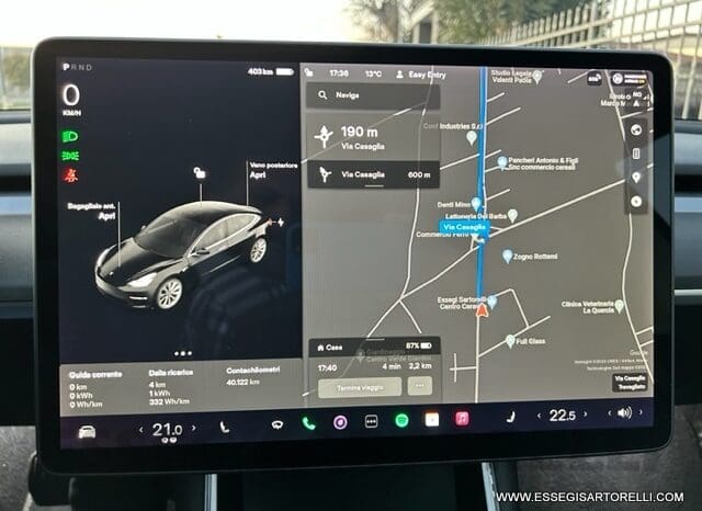 TESLA MODEL 3 DUAL MOTOR LONG RANGE (4WD) FULL OPTIONAL IVA ESPOSTA pieno