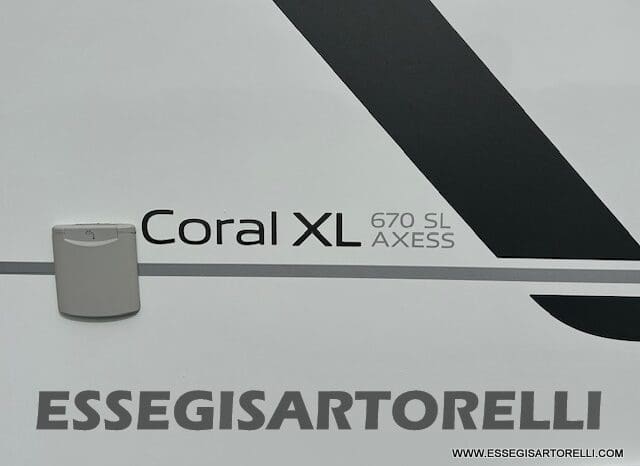 ADRIA CORAL XL A 670 SL 01/2022 LETTI GEMELLI, GARAGE E GANCIO TRAINO, WEBASTO pieno