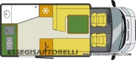 ADRIA MATRIX M 590 SG SEMINTEGRALE 598 CM BASCULANTE 2015 UNIPROPRIETARIO