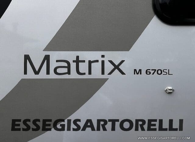 ADRIA MATRIX 50° SILVER COLLECTION M 670 SL GEMELLI GARAGE E BASCULANTE 2016 UNIPRO. 150 POWER GANCIO TRAINO pieno