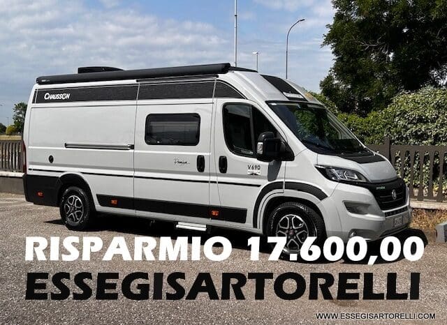 CHAUSSON PREMIUM V 690 AUTOMATICO 2023 POWER UNIPROPR. VAN 636 DOPPIO CLIMA FULL KM 6.108 pieno