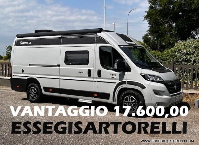 CHAUSSON PREMIUM V 690 AUTOMATICO 2023 POWER UNIPROPR. VAN 636 DOPPIO CLIMA FULL KM 6.108 pieno