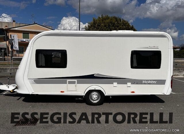 HOBBY EXCELLENT 455 UF CLIMA E MOVER CARAVAN 4 POSTI 2012 1.250 KG pieno