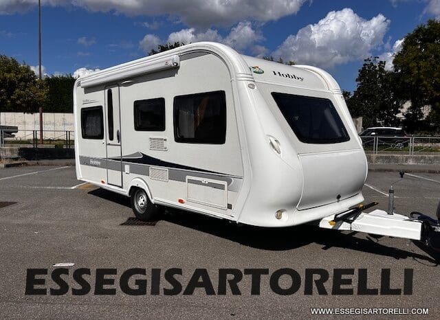 HOBBY EXCELLENT 455 UF CLIMA E MOVER CARAVAN 4 POSTI 2012 1.250 KG pieno