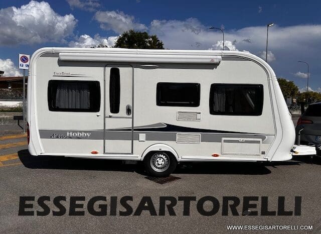 HOBBY EXCELLENT 455 UF CLIMA E MOVER CARAVAN 4 POSTI 2012 1.250 KG pieno