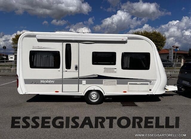 HOBBY EXCELLENT 455 UF CLIMA E MOVER CARAVAN 4 POSTI 2012 1.250 KG pieno