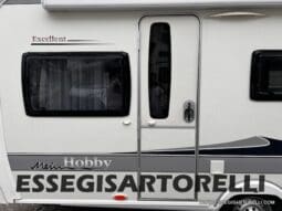 HOBBY EXCELLENT 455 UF CLIMA E MOVER CARAVAN 4 POSTI 2012 1.250 KG pieno