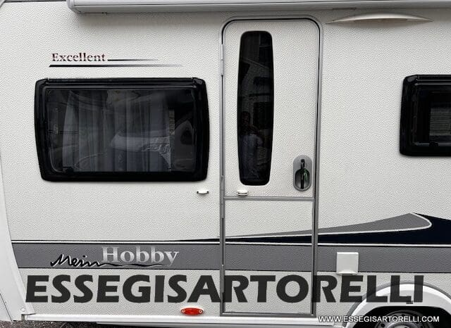 HOBBY EXCELLENT 455 UF CLIMA E MOVER CARAVAN 4 POSTI 2012 1.250 KG pieno