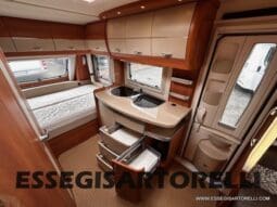 HOBBY EXCELLENT 455 UF CLIMA E MOVER CARAVAN 4 POSTI 2012 1.250 KG pieno