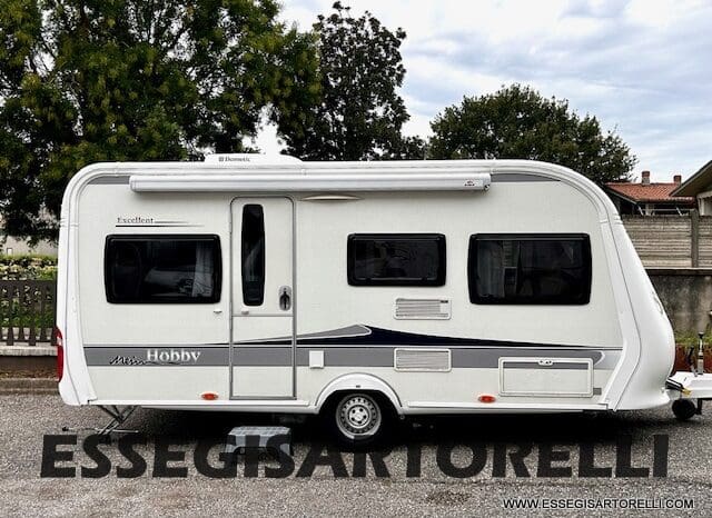 HOBBY EXCELLENT 455 UF CLIMA E MOVER CARAVAN 4 POSTI 2012 1.250 KG pieno