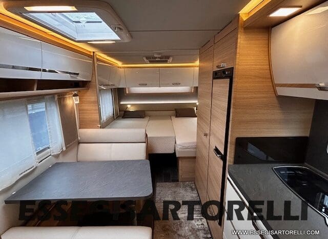 CARAVAN TABBERT VIVALDI 560 EMK 6 POSTI 2021 LETTI GEMELLI TOP DI GAMMA FULL CLIMA MOVER COMBI pieno