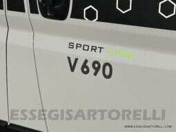 CHAUSSON SPORTLINE V 690 MY 2026 AUTOMATICO SERIE VAN 636 CM MAXI MATRIMONIALE ELETTRICO BASCULANTE pieno