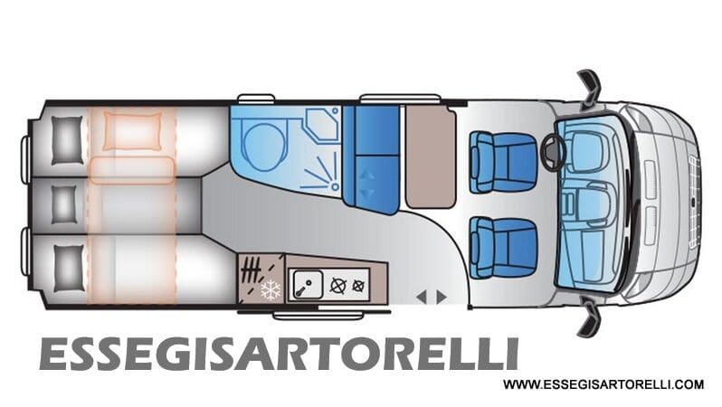 CHAUSSON EXALTIS 7020 MOTOROME 5 POSTI 08/2022 KM 30.521 FULL pieno