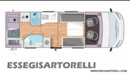 CHAUSSON EXALTIS 7020 MOTOROME 5 POSTI 08/2022 KM 30.521 FULL pieno
