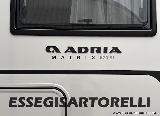 ADRIA MATRIX 60° SELECTION M 670 SL AUTOMATICO SILVER 2026 GEMELLI GARAGE BASCULANTE pieno