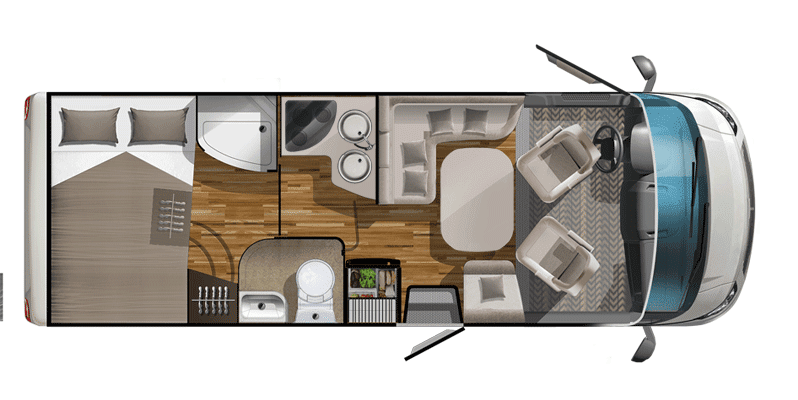 LAIKA ECOVIP 690 MOTORHOME 699 CM 12/2016 FULL OPTIONAL 150 CV POWER pieno