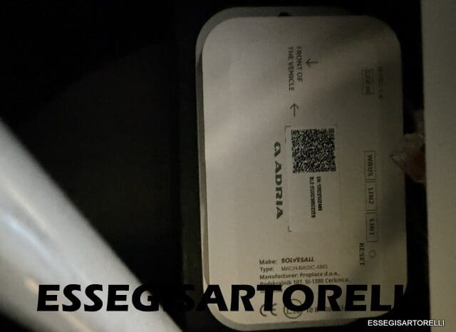 ADRIA TWIN SUPREME EDITION 600 SPB AUTOMATICO AT8 599 CM ADAS 2026 pieno