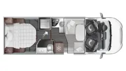 ROLLER TEAM KRONOS ADVANCE 265 TL 04/24 LETTO NAUTICO GARAGE E BASCULANTE