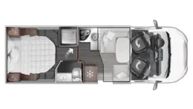 ROLLER TEAM KRONOS ADVANCE 265 TL 04/24 LETTO NAUTICO GARAGE E BASCULANTE