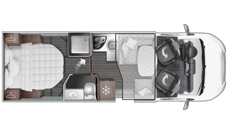 ROLLER TEAM KRONOS ADVANCE 265 TL 04/24 LETTO NAUTICO GARAGE E BASCULANTE pieno