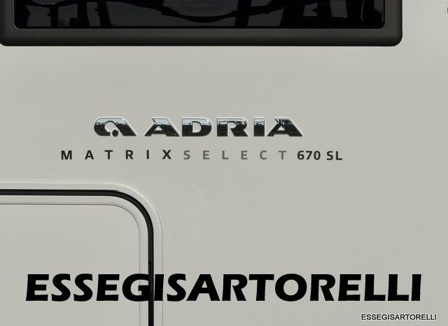 ADRIA NEW MATRIX SELECT M 670 SL 2027 GARAGE, LETTI GEMELLI, DOPPIO PAVIMENTO pieno