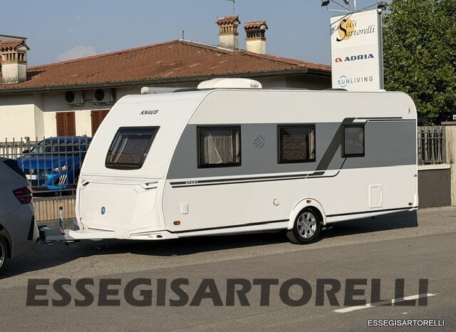 KNAUS SPORT 500 QDK CARAVAN 6 POSTI FULL 11/22 MT ’23 kg 1.400 MOVER CLIMA TENDALINO pieno