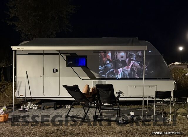 KNAUS SPORT 500 QDK CARAVAN 6 POSTI FULL 11/22 MT ’23 kg 1.400 MOVER CLIMA TENDALINO pieno