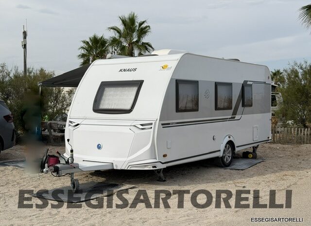 KNAUS SPORT 500 QDK CARAVAN 6 POSTI FULL 11/22 MT ’23 kg 1.400 MOVER CLIMA TENDALINO pieno