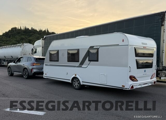 KNAUS SPORT 500 QDK CARAVAN 6 POSTI FULL 11/22 MT ’23 kg 1.400 MOVER CLIMA TENDALINO pieno