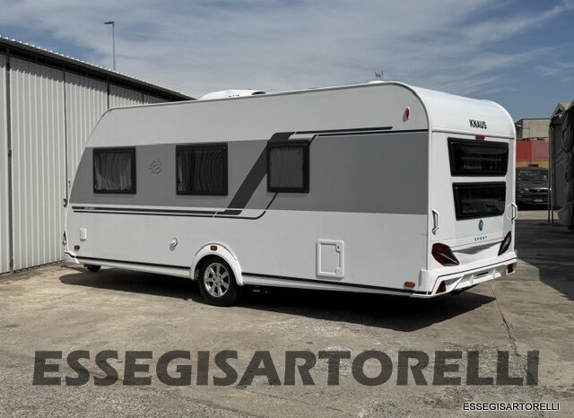 KNAUS SPORT 500 QDK CARAVAN 6 POSTI FULL 11/22 MT ’23 kg 1.400 MOVER CLIMA TENDALINO pieno