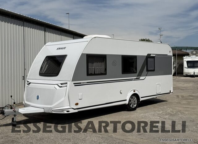 KNAUS SPORT 500 QDK CARAVAN 6 POSTI FULL 11/22 MT ’23 kg 1.400 MOVER CLIMA TENDALINO pieno