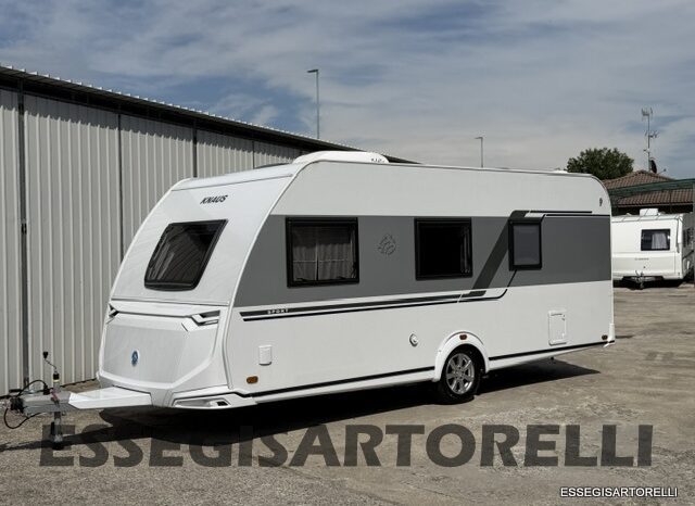 KNAUS SPORT 500 QDK CARAVAN 6 POSTI FULL 11/22 MT ’23 kg 1.400 MOVER CLIMA TENDALINO pieno